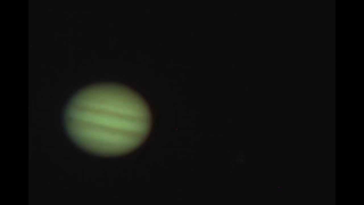Júpiter desde telescopio.